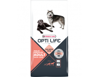 Opti Life Adult Skin Care Medium/Maxi 12,5 kg hondenvoer - foto 1