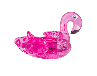 Opblaas Flamingo XXL Neon Panterprint - foto 1