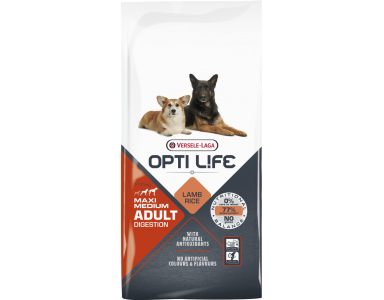 Opti Life Adult Digestion Medium/Maxi hondenvoer 12,5kg - foto 1