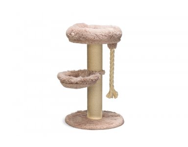 Beeztees Ramiro Krabpaal Taupe – 70x70x120cm - foto 1