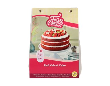 Funcakes Mix Red Velvet Glutenvrij 400gr - foto 1