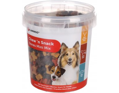  Chew’n Snack Mini Mix met kip & vis Pot 500gr - foto 1