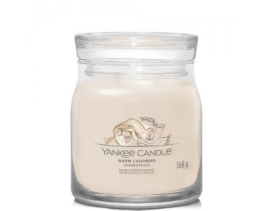 Yankee Candle Warm Cashmere Signature Medium Jar Geurkaars - foto 1