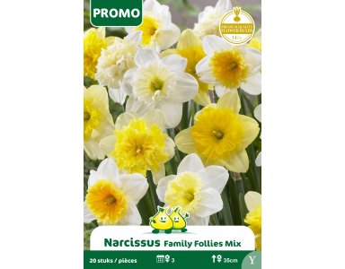 Bloembol Zakje Narcis Family Follies 20st - foto 1