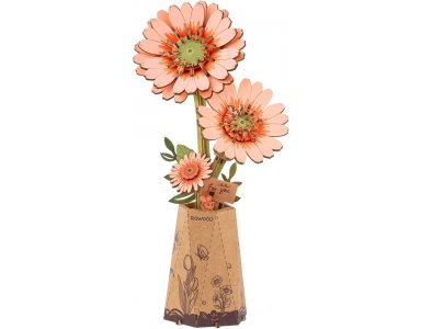 Robotime Light Orange Gerbera - foto 1