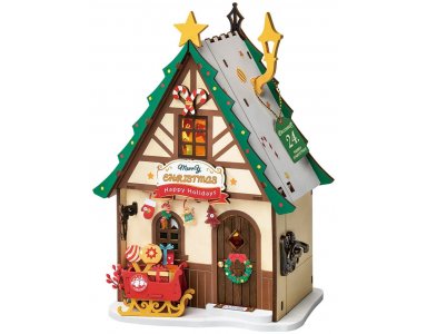 Robotime Twinkling Christmas House - foto 1