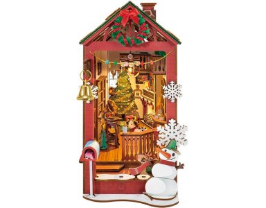 Robotime Boekensteun Christmas Indoor Scene - foto 1