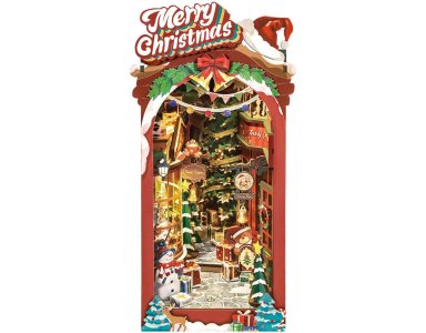 Robotime Boekensteun Christmas Street - foto 1