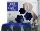 Eat Slow Live Longer Voerbak Hond Amaze Flower Blue Medium - foto 2