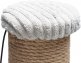 Krabpaal Ribbed Lichtgrijs - 41x41x70 cm - foto 2