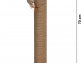 Krabpaal Ribbed Roze - 41x41x70 cm - foto 6