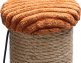 Krabpaal Ribbed Terracotta - 41x41x70 cm - foto 2