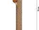Krabpaal Ribbed Terracotta - 41x41x70 cm - foto 5