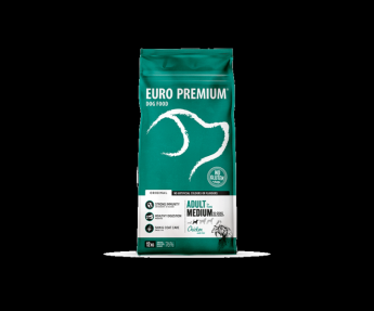 Euro Premium Medium Adult 12kg Chicken & Rice