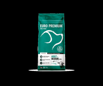 Euro Premium Medium Adult 12kg Lamb & Rice