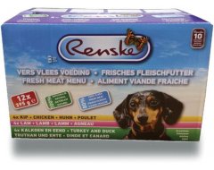 Renske Vers Vlees Kate Multidoos - Hond - Kip, Lam, Kalkoen en Eend - 12 x 395 gr Mix 12-Pack