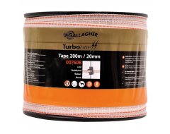 Turbo Line Lint Gallagher 20 mm Wit 200m