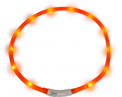 J&V Led Light Halsband Orange