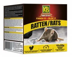 KB Home Defense Ratten blokjes 15x20gr