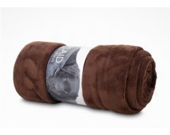 Lex & Max Fleece plaid - 130x180 - Choco - foto 1