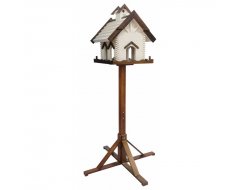 Voederhuis op Voet Moscow II Wit 186x70x70cm